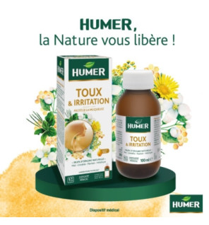 Humer – Sirop toux & irritation goût miel, 100 ml