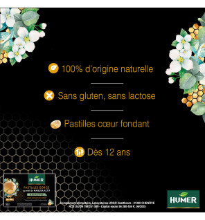 Humer – Pastilles Gorge Miel de Manuka IAA® 15+ & Eucalyptus, 52,8 g
