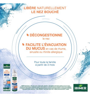 Humer – Nez Bouché Spray Nasal Hypertonique, 50ml