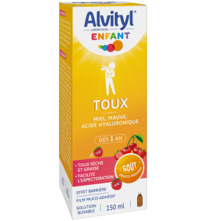 Alvityl – Enfant sirop toux sèche & grasse, 150ml