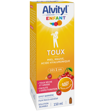 Alvityl – Enfant sirop toux sèche & grasse, 150ml