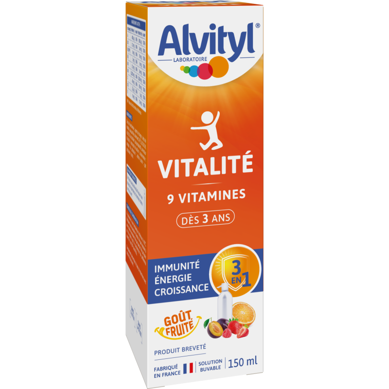 Alvityl – Vitalité Solution Buvable Multivitaminée, 150 ml Alvityl – Vitalité Solution Buvable Multivitaminée, 150 ml