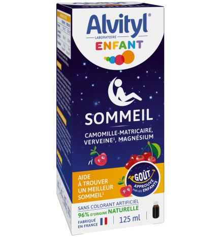 Alvityl – Enfant Sommeil sirop goût cerise, 125 ml
