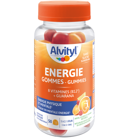 Alvityl – Énergie 8 Vitamines & Guarana, 50 gummies