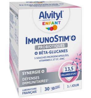 Alvityl – Enfant ImmunoStim+ Probiotiques, 30 sachets