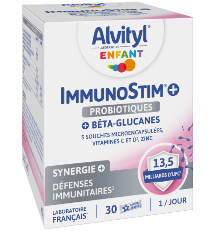 Alvityl – Enfant ImmunoStim+ Probiotiques, 30 sachets