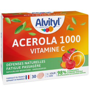 Alvityl – Acérola 1000 Vitamine C, 30 comprimés à croquer