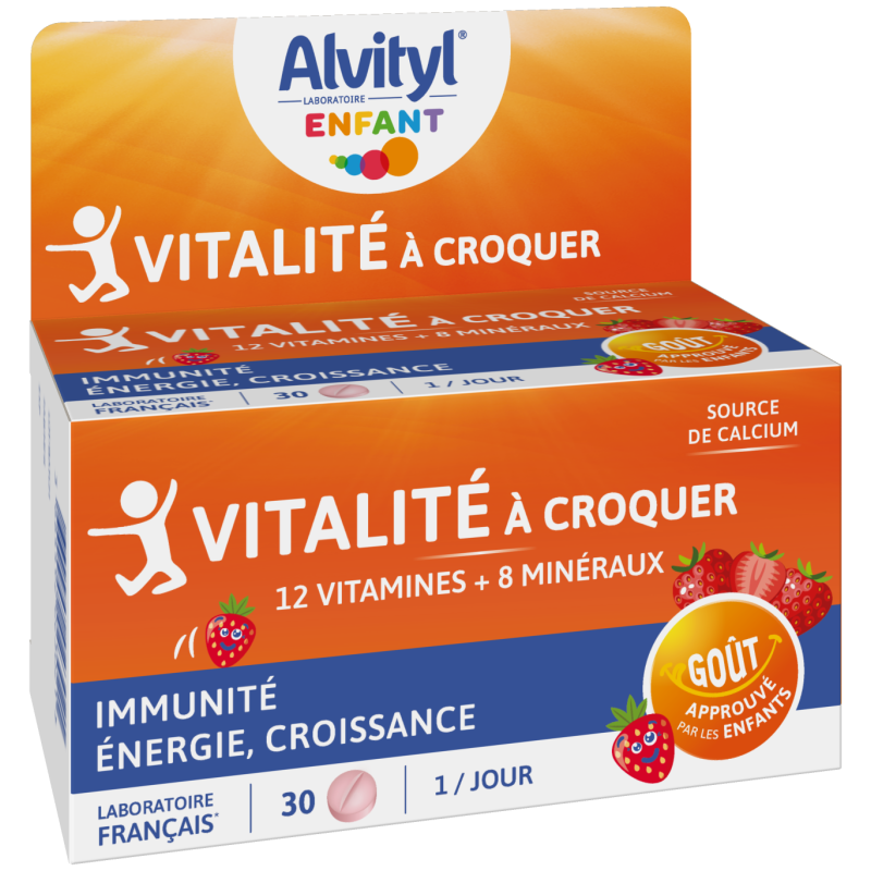 Alvityl – Enfant Vitalité, 30 comprimés à croquer Alvityl – Enfant Vitalité, 30 comprimés à croquer
