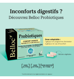 Belloc – Probiotiques, 30 gélules végétales