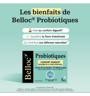 Belloc – Probiotiques, 30 gélules végétales