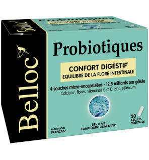 Belloc – Probiotiques, 30 gélules végétales