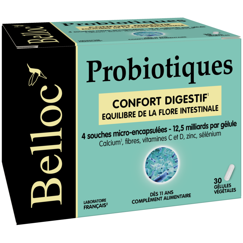 Belloc – Probiotiques, 30 gélules végétales Belloc – Probiotiques, 30 gélules végétales