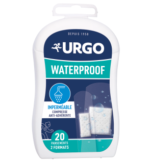 Urgo – Waterproof - Pansements prédécoupés imperméables & discrets, 20 unités