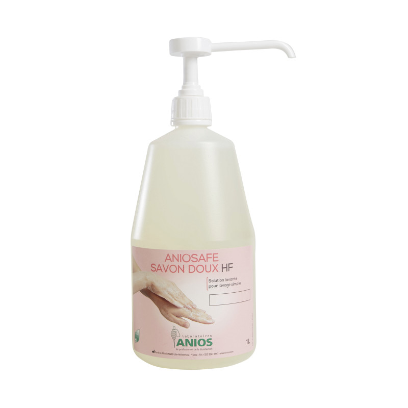 Anios – Savon doux HF Aniosafe avec pompe, 1 L Anios – Savon doux HF Aniosafe avec pompe, 1 L