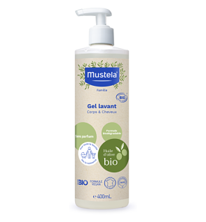 Mustela – Gel lavant Bio corps et cheveux, 400 ml