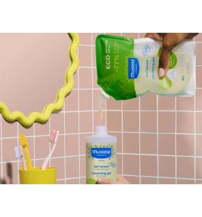 Mustela – Éco-recharge Gel lavant Bio corps et cheveux, 400 ml