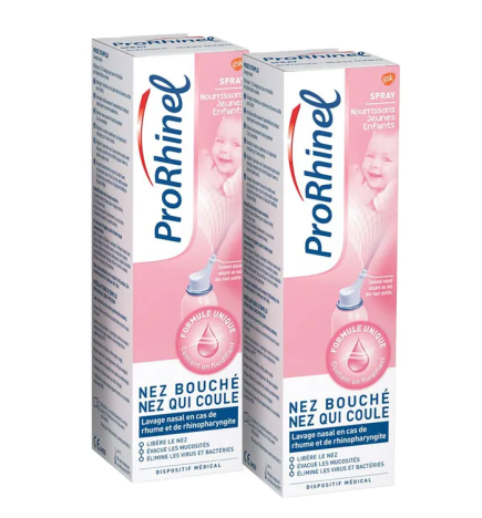 Prorhinel – Spray nasal nourrissons et jeunes enfants, 2 × 100 ml