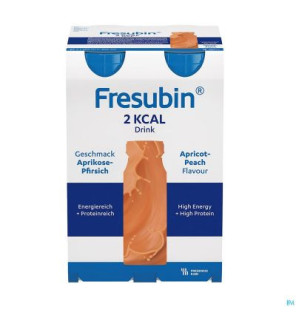 Fresubin – 2 KCAL Drink Pêche Abricot, 4 × 200 ml