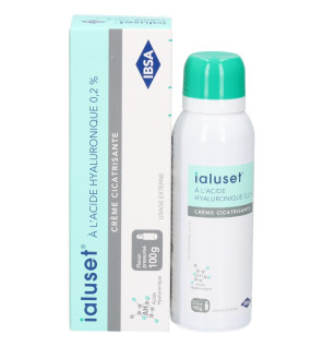 Ialuset – Crème cicatrisante à l’acide hyaluronique, 100 g