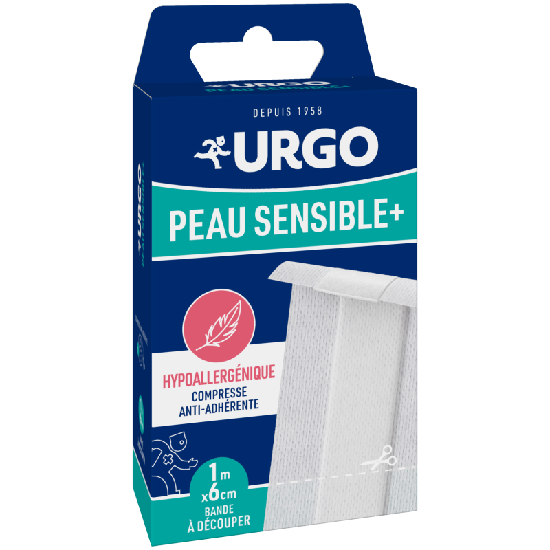 Urgo – Peau sensible+ bande à découper Urgo – Peau sensible+ bande à découper