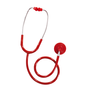 Spengler – Stéthoscope Pulse simple pavillon - Rouge