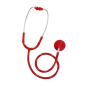 Spengler – Stéthoscope Pulse simple pavillon - Rouge