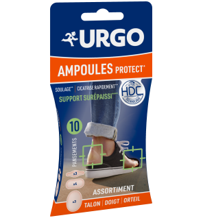 Urgo – Ampoules mix pansements hydrocolloïdes, 10 unités