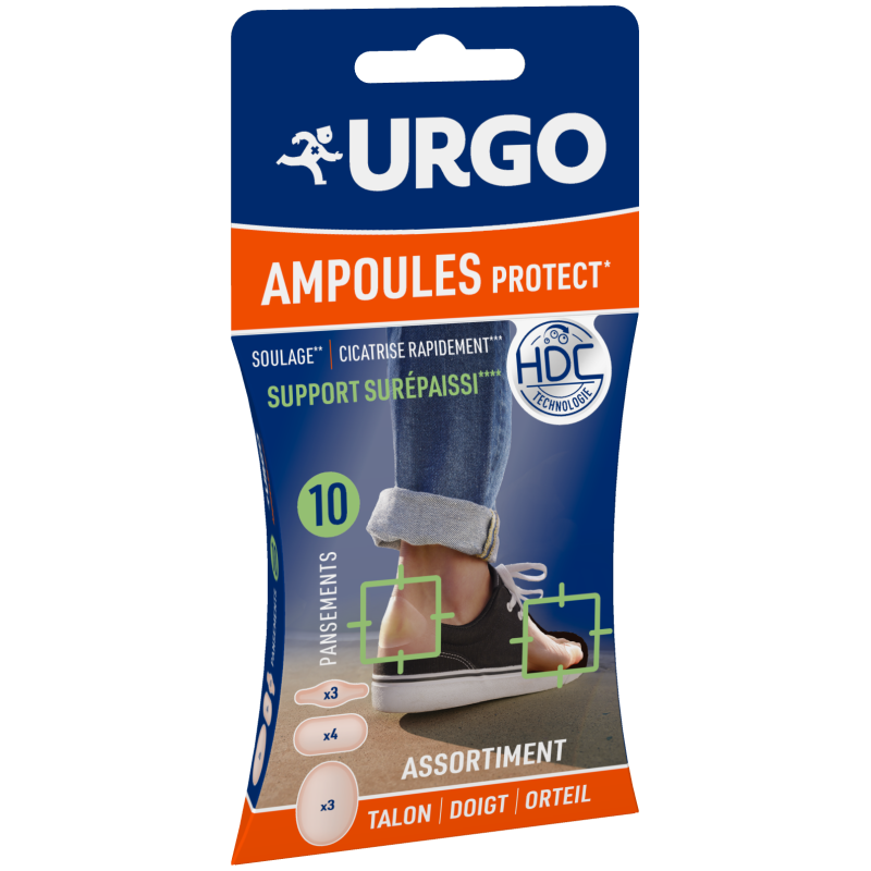 Urgo – Ampoules mix pansements hydrocolloïdes, 10 unités