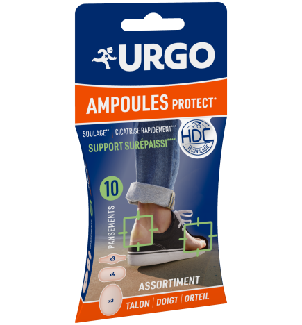Urgo – Ampoules mix pansements hydrocolloïdes, 10 unités