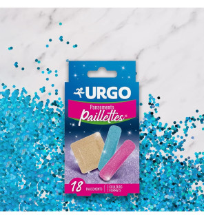 Urgo - Pansements Paillettes – 18 pansements, 2 formats