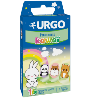 URGO – Pansements Kawai Tatoo Plaies Superficielles, x 16