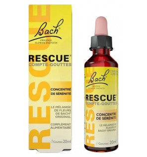Rescue – Fleurs de Bach Original compte-gouttes, 20 ml