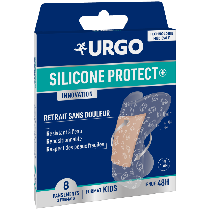 Urgo – Silicone Protect Pansements Kids, 8 pansements