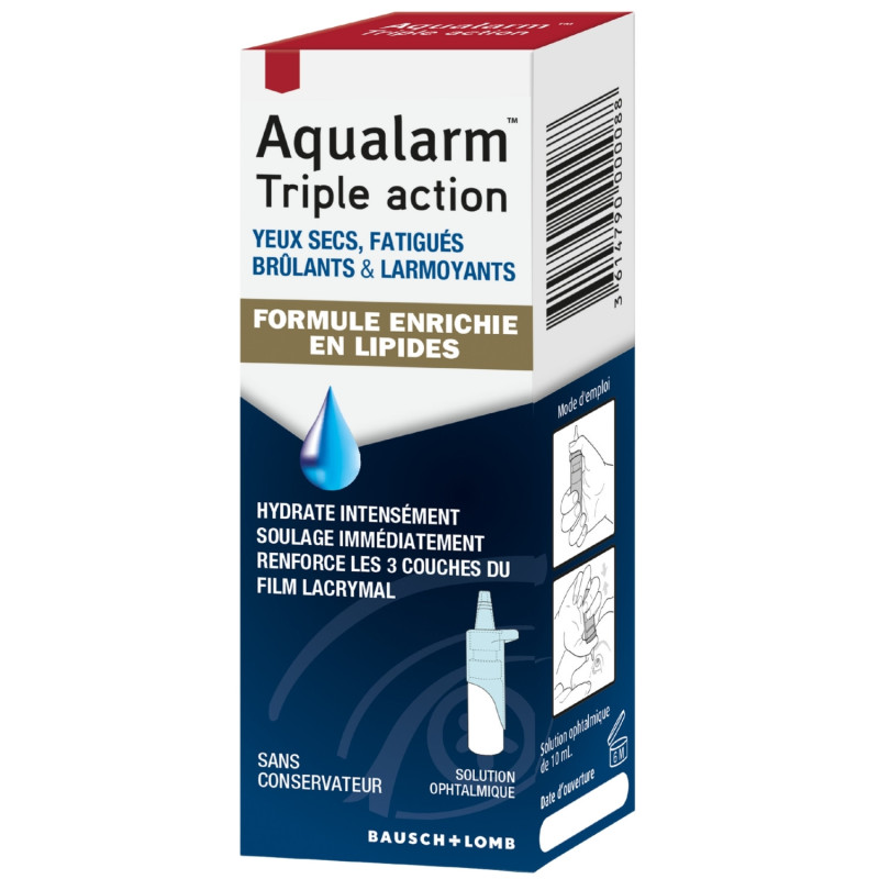 Bausch&Lomb – Aqualarm triple action, 10 ml Bausch&Lomb – Aqualarm triple action, 10 ml