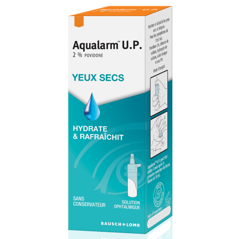 Bausch&Lomb – Aqualarm UP solution ophtalmique, 10 ml Bausch&Lomb – Aqualarm UP solution ophtalmique, 10 ml