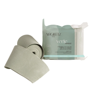 Argiletz – Bandes d’argile verte sur support cellulosique, 2 bandes