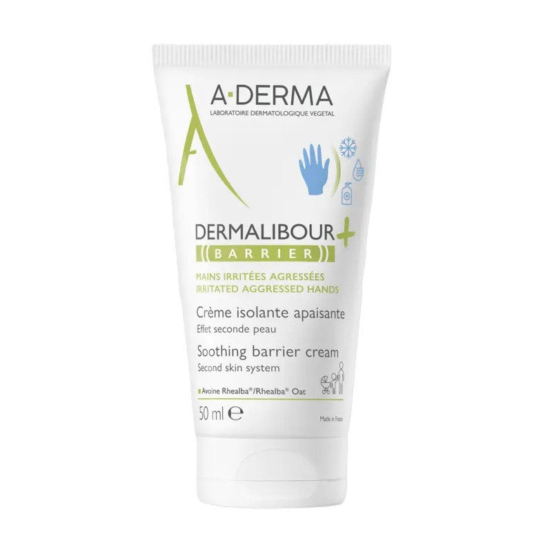 A-Derma – Dermalibour+ Barrier Crème Isolante, 50 ml