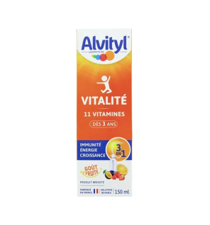 Alvityl – Vitalité Solution buvable 11 vitamines, 150 ml