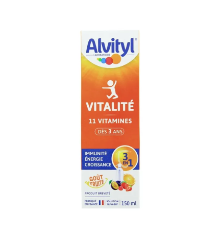 Alvityl – Vitalité Solution buvable 11 vitamines, 150 ml