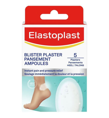 Elastoplast – Pansements Ampoules Grande Taille, 5 pansements