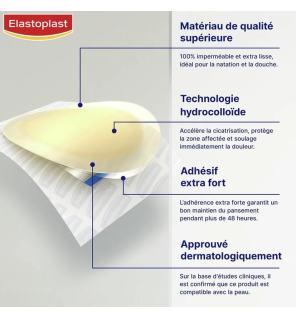 Elastoplast – Pansements Ampoules Grande Taille, 5 pansements