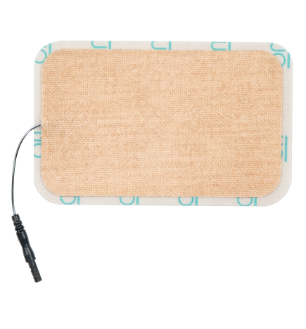 Stimex – Électrodes autocollantes TENS rectangulaires, 50 × 90 mm, sachet de 4