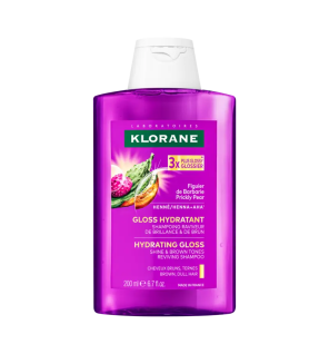 Klorane – Shampoing Gloss Hydratant raviveur de brillance et de brun, 200 ml