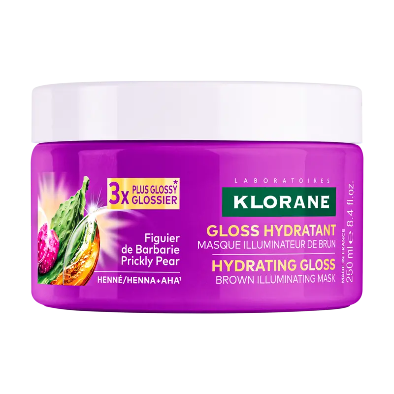 Klorane – Masque Gloss Hydratant illuminateur de brun, 250 ml