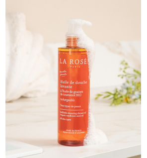 La Rosée – Huile de douche lavante, 390 ml