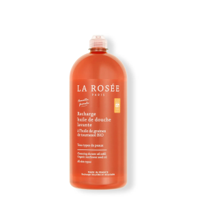 La Rosée – Recharge huile de douche lavante, 800 ml