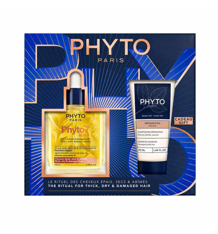 Phyto Paris – Coffret Phyto 7 Elixir Intense et Shampooing Réparation, 2 produits