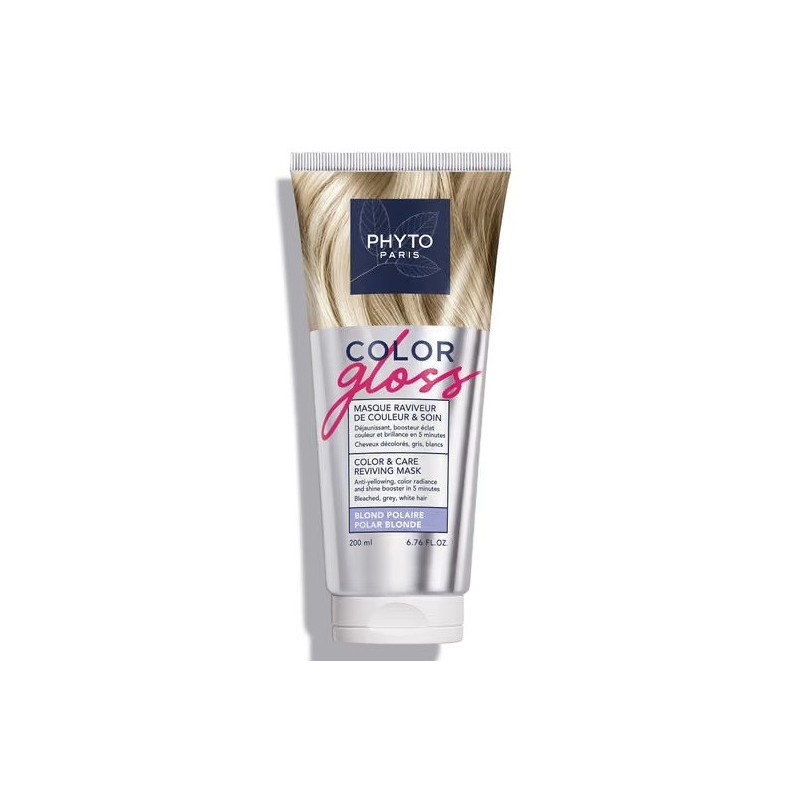 Phyto Paris – Masque raviveur de couleur et soin Blond Polaire Color Gloss, 200 ml Phyto Paris – Masque raviveur de couleur et soin Blond Polaire Color Gloss, 200 ml