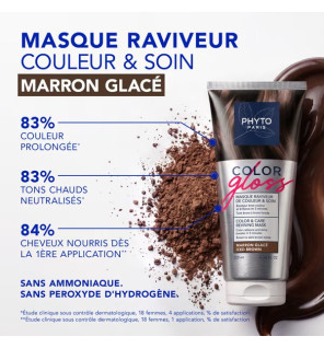 Phyto Paris – Masque raviveur de couleur et soin Marron Glacé Color Gloss, 200 ml