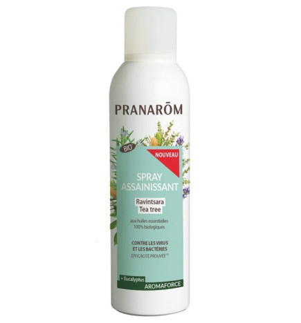 Pranarôm – Spray Assainissant Bio Ravintsara & Tea Tree, 150 ml